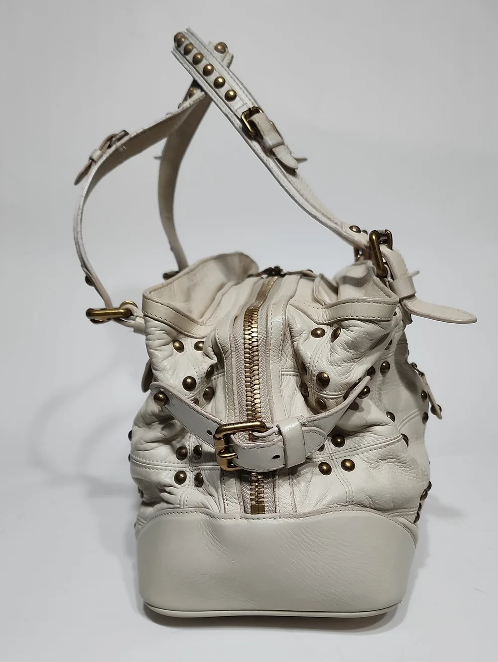 Louis Vuitton Suhali Aged Gold Rivet Hardware Tapioca Y2K Shoulder bag